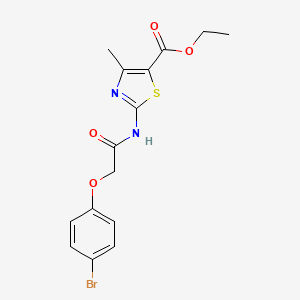 Ethyl 2-{[(4-bromophenoxy)acetyl]amino}-4-methyl-1,3-thiazole-5-carboxylate