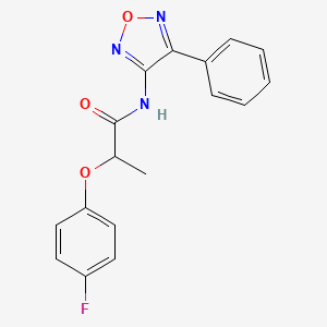 2-(4-fluorophenoxy)-N-(4-phenyl-1,2,5-oxadiazol-3-yl)propanamide