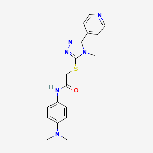 N-[4-(dimethylamino)phenyl]-2-{[4-methyl-5-(pyridin-4-yl)-4H-1,2,4-triazol-3-yl]sulfanyl}acetamide