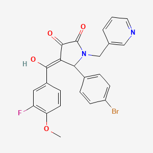 5-(4-Bromophenyl)-4-(3-fluoro-4-methoxybenzoyl)-3-hydroxy-1-(3-pyridinylmethyl)-1,5-dihydro-2H-pyrrol-2-one