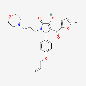 3-hydroxy-4-(5-methylfuran-2-carbonyl)-1-[3-(morpholin-4-yl)propyl]-5-[4-(prop-2-en-1-yloxy)phenyl]-2,5-dihydro-1H-pyrrol-2-one