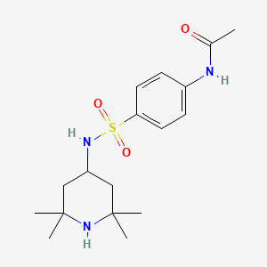 N-(4-(N-(2,2,6,6-tetramethylpiperidin-4-yl)sulfamoyl)phenyl)acetamide