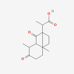 molecular formula C15H20O4 B1214038 Santonic acid CAS No. 34167-05-0