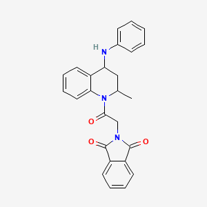 2-{2-[2-methyl-4-(phenylamino)-3,4-dihydroquinolin-1(2H)-yl]-2-oxoethyl}-1H-isoindole-1,3(2H)-dione