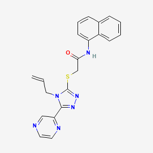 N-(naphthalen-1-yl)-2-{[4-(prop-2-en-1-yl)-5-(pyrazin-2-yl)-4H-1,2,4-triazol-3-yl]sulfanyl}acetamide