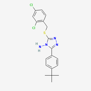 3-(4-tert-butylphenyl)-5-[(2,4-dichlorobenzyl)sulfanyl]-4H-1,2,4-triazol-4-amine