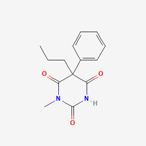 molecular formula C14H16N2O3 B1214089 1-Methyl-5-phenyl-5-propylbarbituric acid CAS No. 36045-93-9