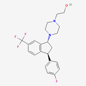 molecular formula C22H24F4N2O B1214096 Tefludazine CAS No. 80273-79-6