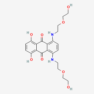 B1214098 1,4-Dihydroxy-5,8-bis((2-(2-hydroxyethoxy)ethyl)amino)-9,10-anthracenedione CAS No. 82654-75-9
