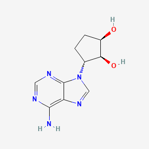 molecular formula C10H13N5O2 B1214100 (1R,2S,3R)-3-(6-氨基-9H-嘌呤-9-基)环戊烷-1,2-二醇 CAS No. 125409-63-4