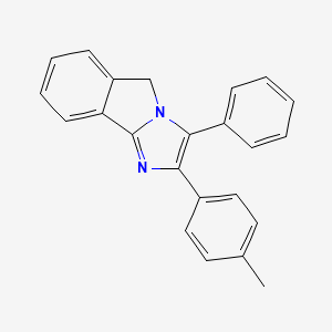 molecular formula C23H18N2 B12141027 2-(4-methylphenyl)-3-phenyl-5H-imidazo[2,1-a]isoindole 