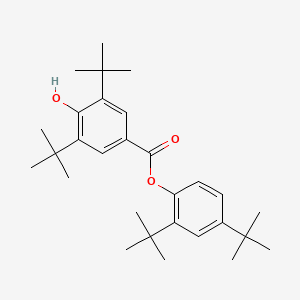 molecular formula C29H42O3 B1214103 2,4-二叔丁基苯基 3,5-二叔丁基-4-羟基苯甲酸酯 CAS No. 4221-80-1