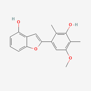 molecular formula C17H16O4 B1214115 Stemofuran E 