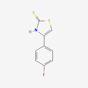molecular formula C9H6FNS2 B1214126 4-(4-Fluorophenyl)-1,3-thiazole-2-thiol CAS No. 42365-73-1