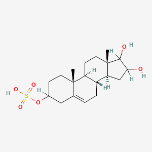 molecular formula C19H30O6S B1214128 Androst-5-ene-3,16,17-triol-3-sulfate CAS No. 2681-63-2