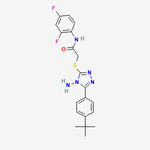 2-{4-amino-5-[4-(tert-butyl)phenyl](1,2,4-triazol-3-ylthio)}-N-(2,4-difluoroph enyl)acetamide