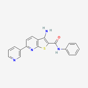 3-amino-N-phenyl-6-pyridin-3-ylthieno[2,3-b]pyridine-2-carboxamide