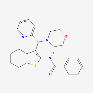 N-{3-[(morpholin-4-yl)(pyridin-2-yl)methyl]-4,5,6,7-tetrahydro-1-benzothiophen-2-yl}benzamide