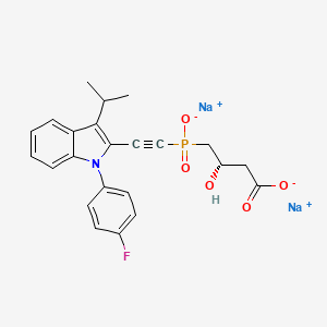 molecular formula C23H21FNNa2O5P B1214145 Unii-3KF8M81W01 CAS No. 133983-25-2