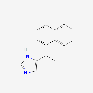 molecular formula C15H14N2 B1214146 4-(1-Naphthalen-1-yl-ethyl)-1H-imidazole CAS No. 137967-87-4