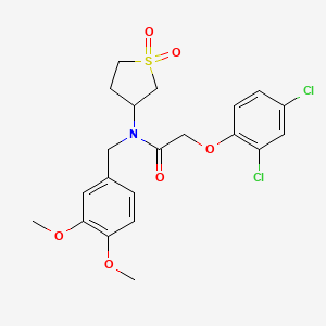 2-(2,4-dichlorophenoxy)-N-(3,4-dimethoxybenzyl)-N-(1,1-dioxidotetrahydrothiophen-3-yl)acetamide