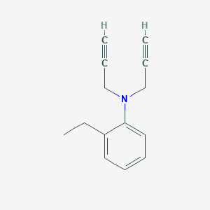 molecular formula C14H15N B1214158 2-ethyl-N,N-bis(prop-2-ynyl)aniline CAS No. 5636-56-6