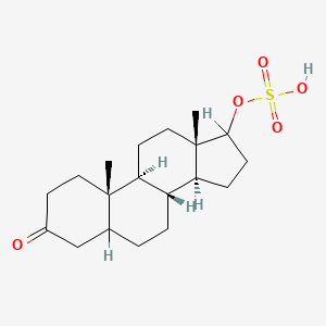 molecular formula C19H30O5S B1214161 17-Hydroxyandrostan-3-one 17-sulfate CAS No. 20448-84-4