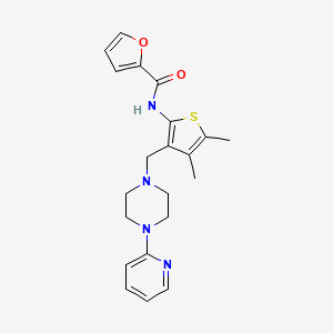 N-{4,5-dimethyl-3-[(4-pyridin-2-ylpiperazin-1-yl)methyl]thien-2-yl}-2-furamide