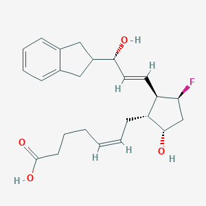 molecular formula C24H31O4F B121417 (Z)-7-[(1R,2R,3S,5S)-2-[(E,3S)-3-(2,3-二氢-1H-茚-2-基)-3-羟基丙-1-烯基]-3-氟-5-羟基环戊基]庚-5-烯酸 CAS No. 1224444-55-6