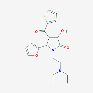 1-[2-(Diethylamino)ethyl]-5-(2-furyl)-3-hydroxy-4-(2-thienylcarbonyl)-3-pyrrol in-2-one