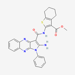 methyl 2-{[(2-amino-1-phenyl-1H-pyrrolo[2,3-b]quinoxalin-3-yl)carbonyl]amino}-4,5,6,7-tetrahydro-1-benzothiophene-3-carboxylate