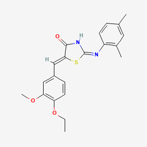 (5Z)-2-[(2,4-dimethylphenyl)amino]-5-(4-ethoxy-3-methoxybenzylidene)-1,3-thiazol-4(5H)-one