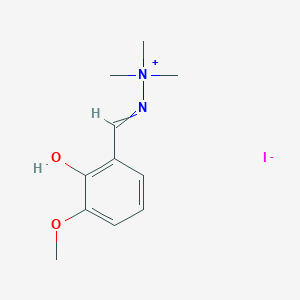 B012142 [(2-Hydroxy-3-methoxyphenyl)methylideneamino]-trimethylazanium;iodide CAS No. 102570-97-8