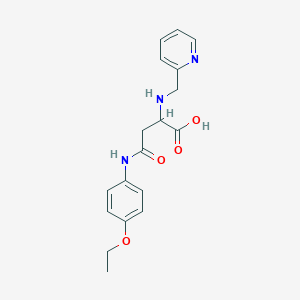 4-((4-Ethoxyphenyl)amino)-4-oxo-2-((pyridin-2-ylmethyl)amino)butanoic acid