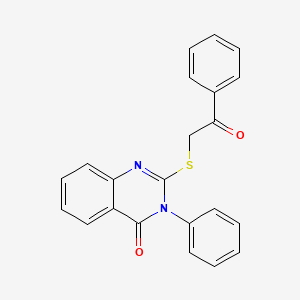 2-[(2-oxo-2-phenylethyl)sulfanyl]-3-phenylquinazolin-4(3H)-one