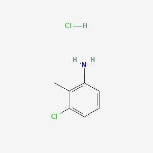 molecular formula C7H9Cl2N B1214214 3-氯-2-甲基苯胺盐酸盐 CAS No. 6259-40-1