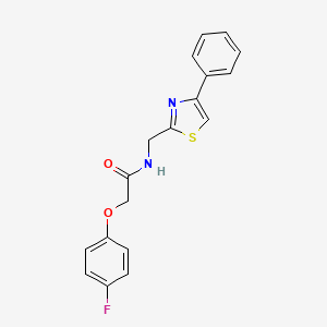 2-(4-fluorophenoxy)-N-[(4-phenyl-1,3-thiazol-2-yl)methyl]acetamide