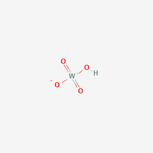 molecular formula HO4W- B1214220 Hydrogentungstate 