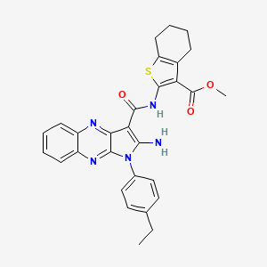 methyl 2-({[2-amino-1-(4-ethylphenyl)-1H-pyrrolo[2,3-b]quinoxalin-3-yl]carbonyl}amino)-4,5,6,7-tetrahydro-1-benzothiophene-3-carboxylate