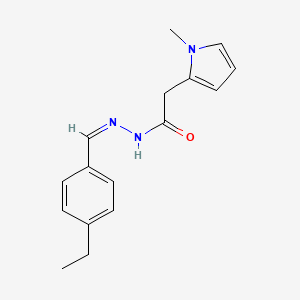 N'-[(Z)-(4-ethylphenyl)methylidene]-2-(1-methyl-1H-pyrrol-2-yl)acetohydrazide