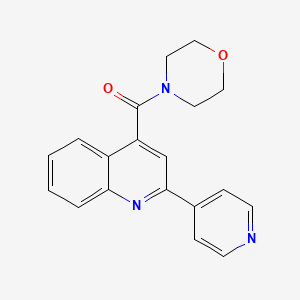 molecular formula C19H17N3O2 B12142478 Morpholino[2-(4-pyridyl)-4-quinolyl]methanone 