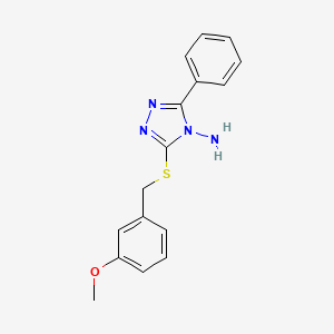 3-[(3-Methoxyphenyl)methylthio]-5-phenyl-1,2,4-triazole-4-ylamine