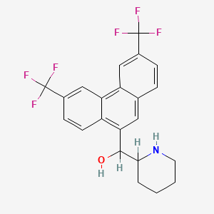 alpha-(2-Piperidyl)-3,6-bis(trifluoromethyl)-9-phenanthrenemethanol