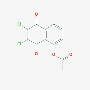 6,7-Dichloro-5,8-dioxonaphthyl acetate