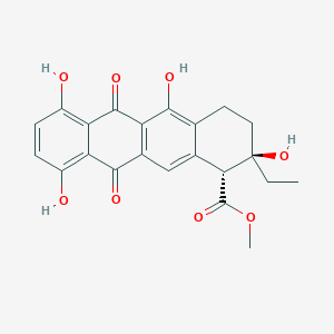 molecular formula C22H20O8 B1214261 7-Deoxypyrromycinone CAS No. 21179-18-0