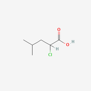 molecular formula C6H11ClO2 B1214262 2-氯-4-甲基戊酸 CAS No. 29671-29-2