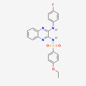 4-ethoxy-N-{3-[(4-fluorophenyl)amino]quinoxalin-2-yl}benzene-1-sulfonamide