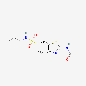 N-(6-(N-isobutylsulfamoyl)benzo[d]thiazol-2-yl)acetamide