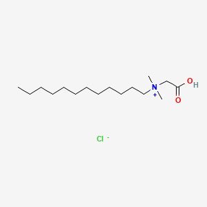 molecular formula C16H34ClNO2 B1214273 (Carboxymethyl)dodecyldimethylammonium chloride CAS No. 55142-08-0