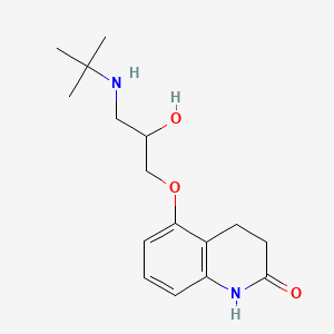 molecular formula C16H24N2O3 B1214276 Carteolol CAS No. 51781-06-7